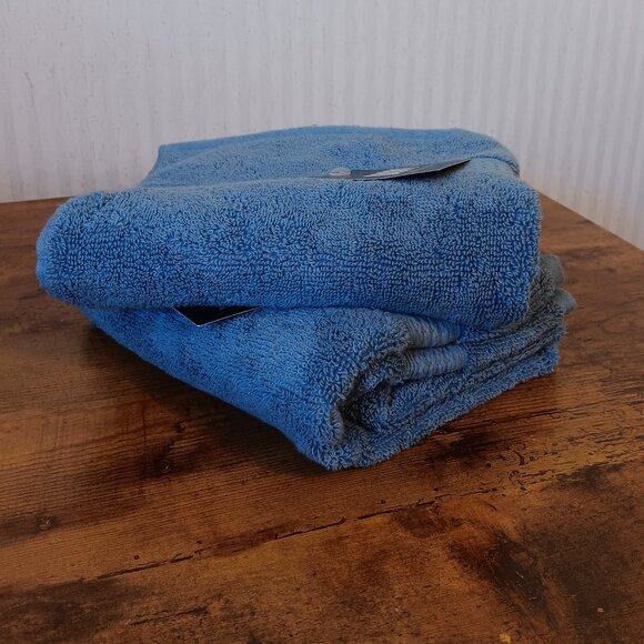DKNY - Set of 2 Hand Towels - Cornflower Blue - Picture 6 of 10